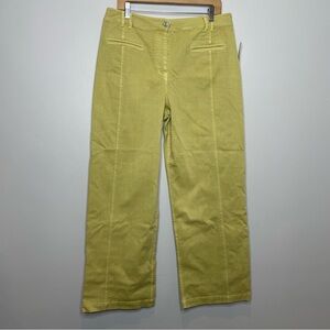 Maeve by Anthropologie Mustard Yellow wide leg pants NWT